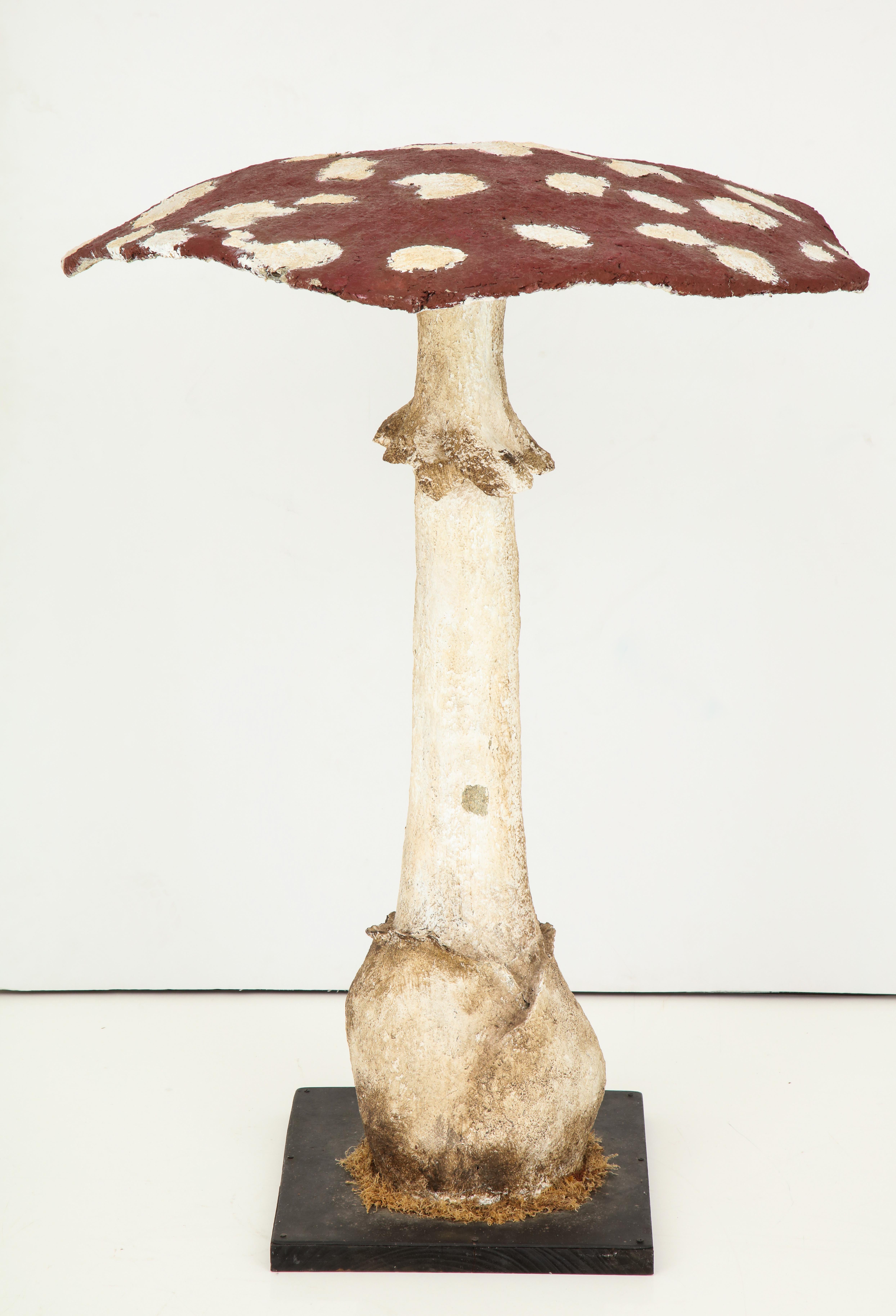 Life-Size Papier Mâché Amanita Muscaria Mushroom In Good Condition For Sale In Mt. Kisco, NY