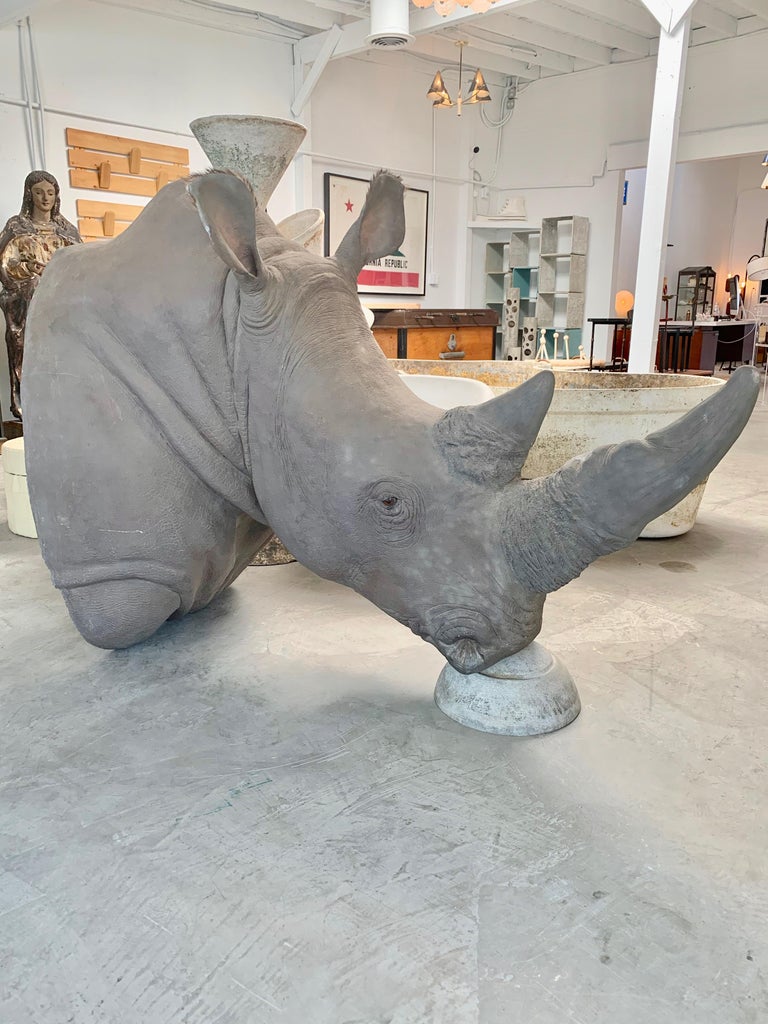 LifeSize Rhino Mount Replica For Sale at 1stDibs elephant mounts rhino