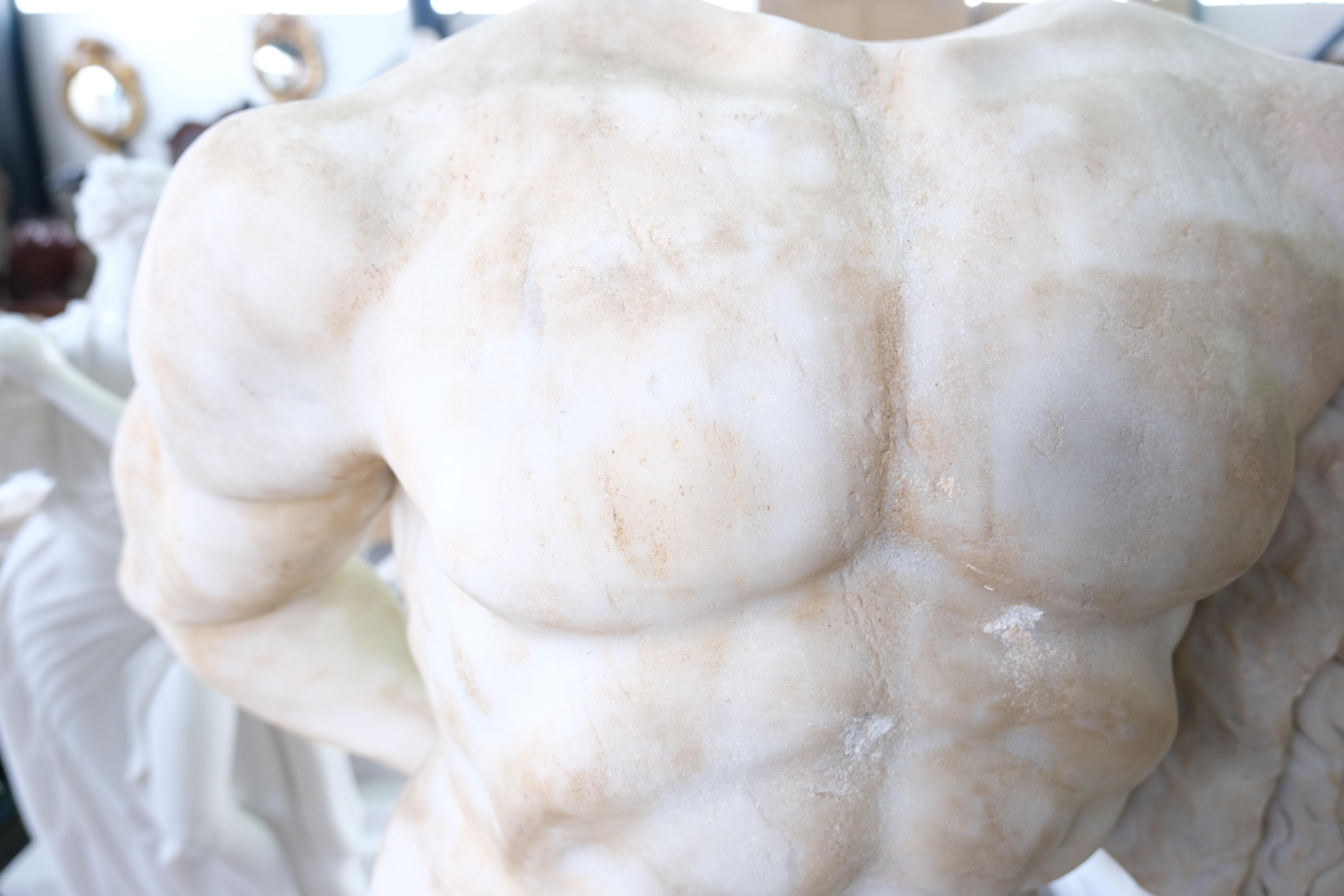 20ième siècle Sculpture de buste romain grandeur nature, 20ème siècle  en vente