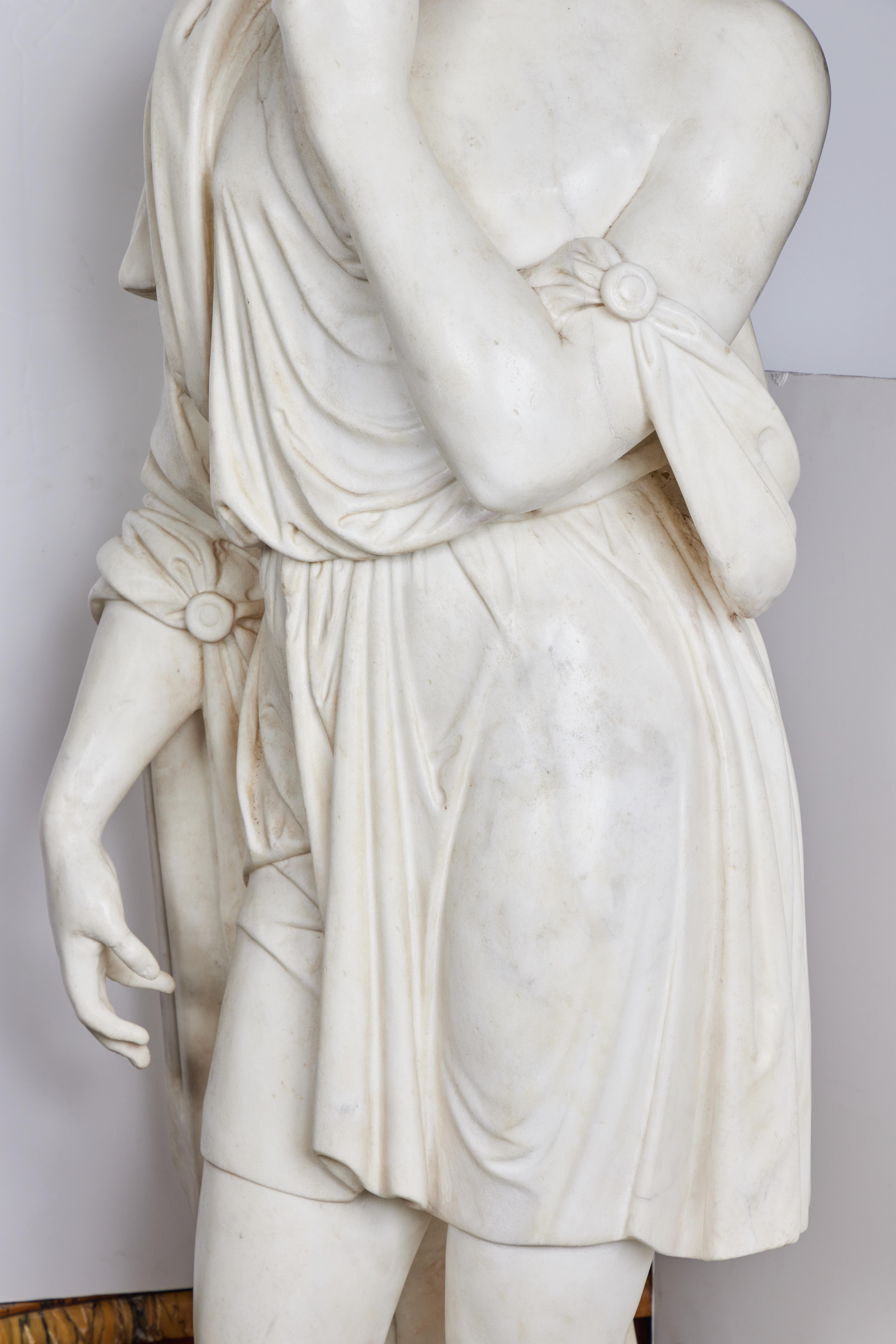 Neoclassical Life Size Roman Marble Figure