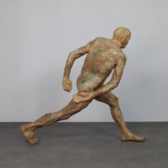 Life-Size Sculpture “Running Figure” by Karol Broniatowski, 1972