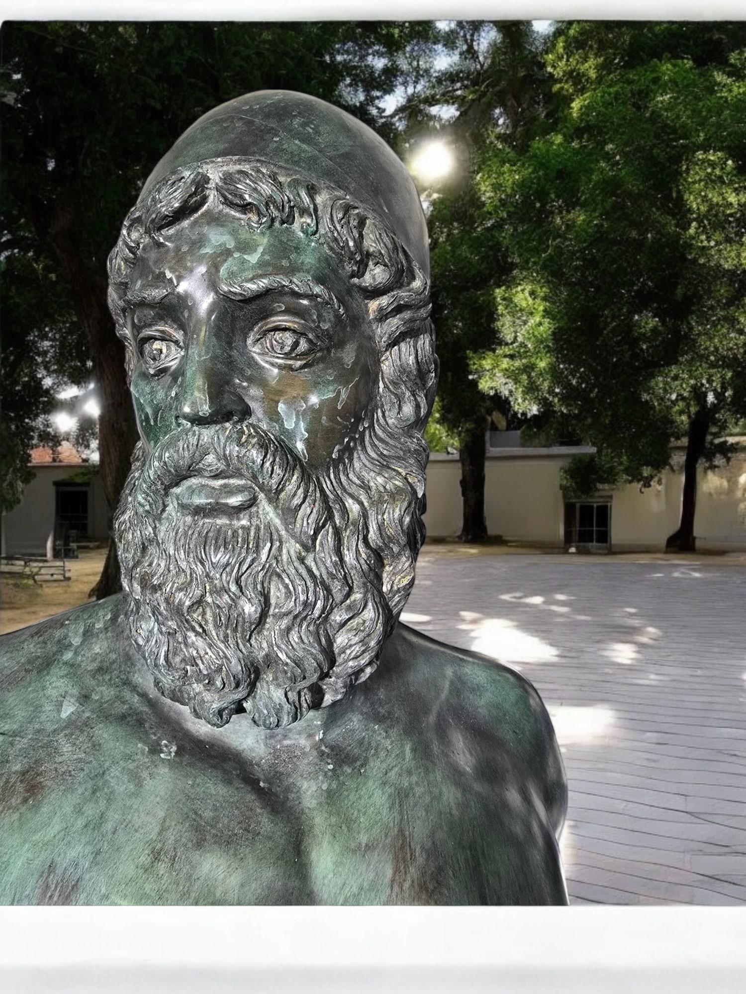Sculptures grandeur nature de 180 cm des Guerriers de Riace, 1980, Bronzes en vente 2