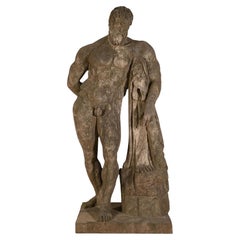 Life-Size Stone Sculpture of Hercules – Italy, 1980s