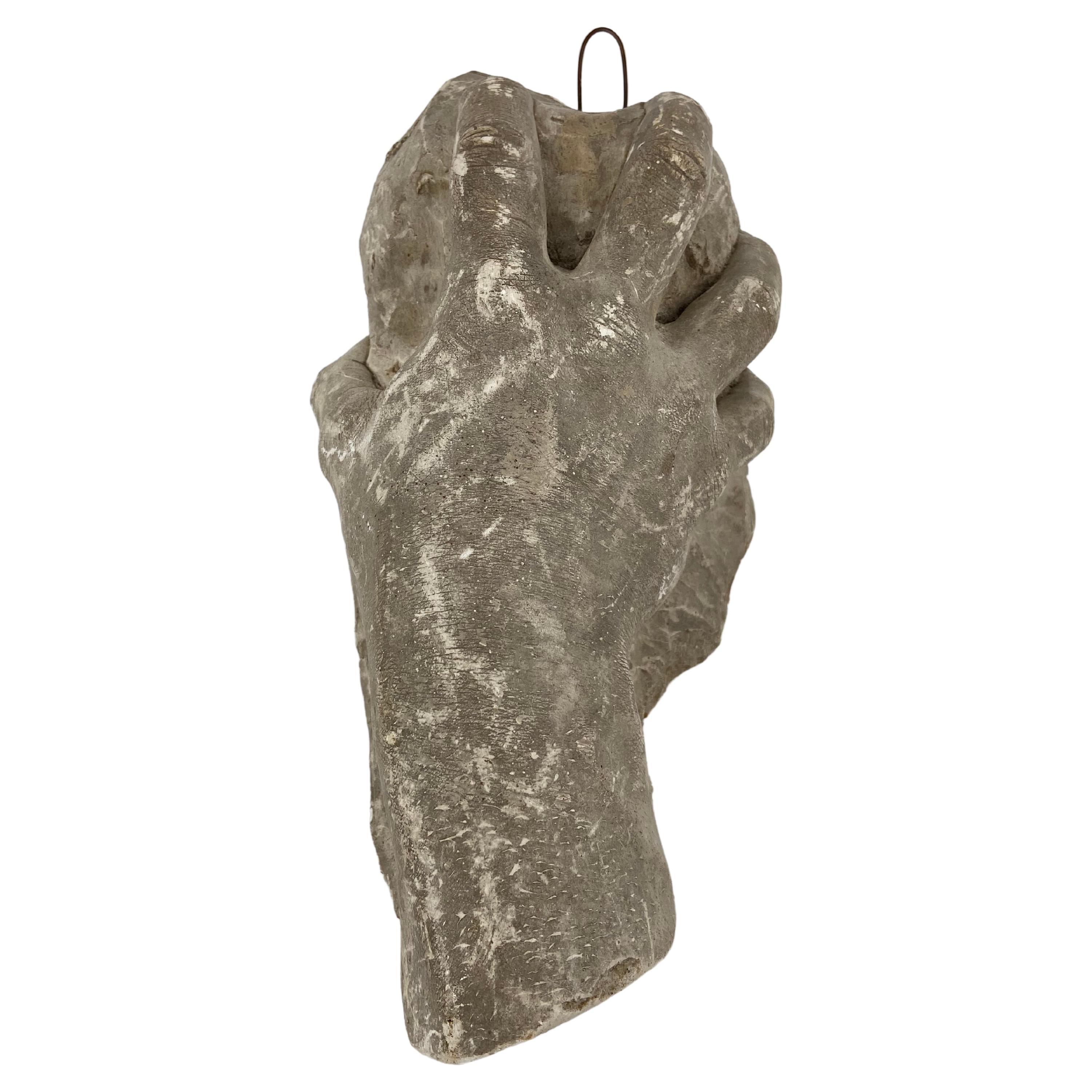 Life size stucco hand For Sale