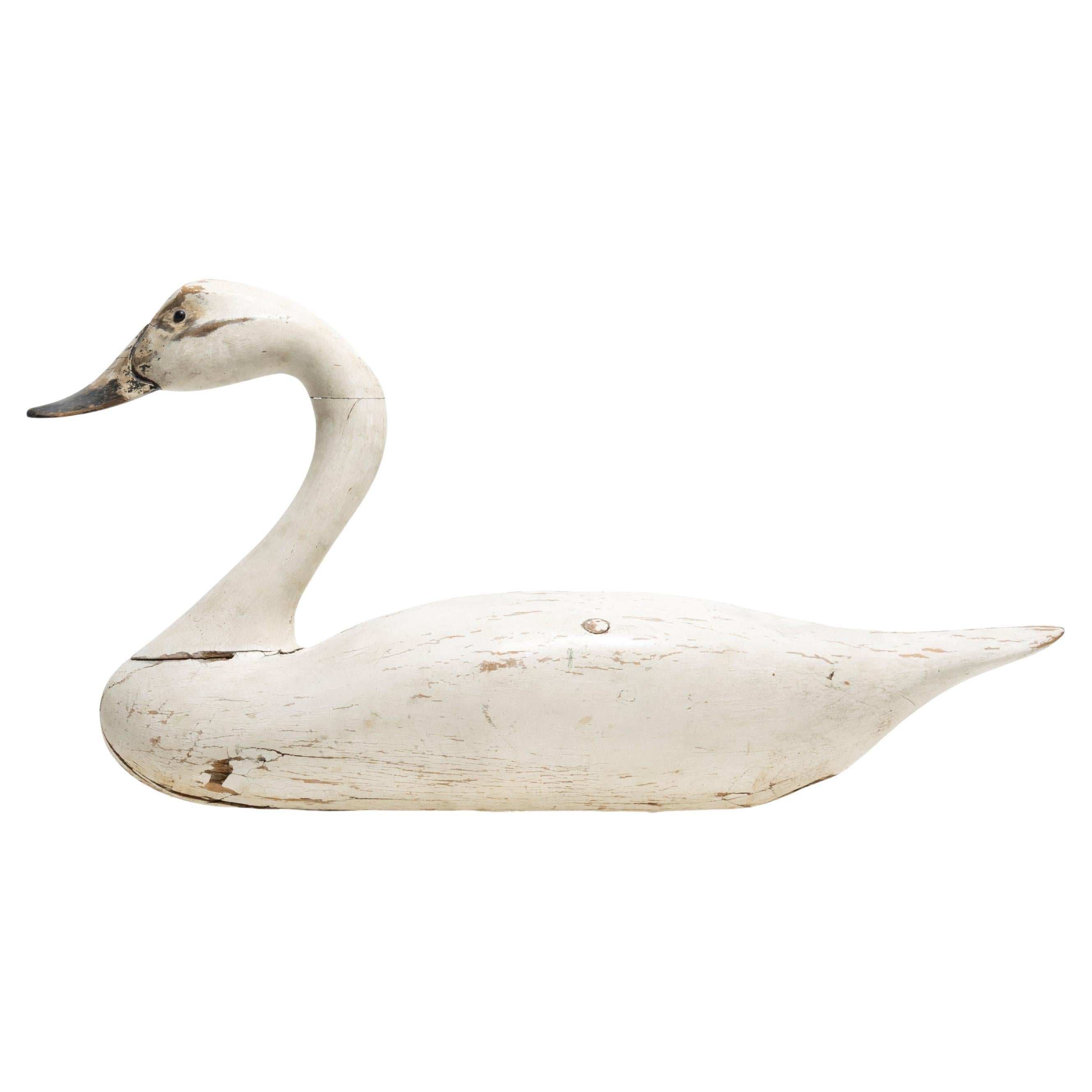 Swan Decoy in Lebensgröße 