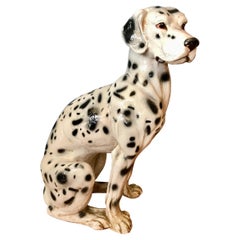 Life Size Terra Cotta Figure of a Dalmatian