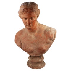 Buste en terre cuite grandeur nature de la Vénus de Milo 19e siècle Italie