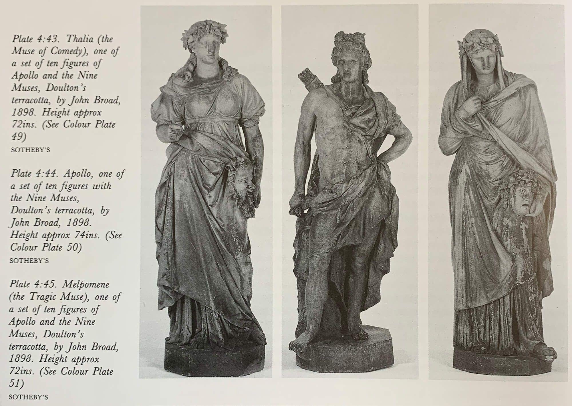 Terrakotta- Erato-Statue in Lebensgröße, 1 von 9 aus dem Apollo Inn, London im Angebot 5