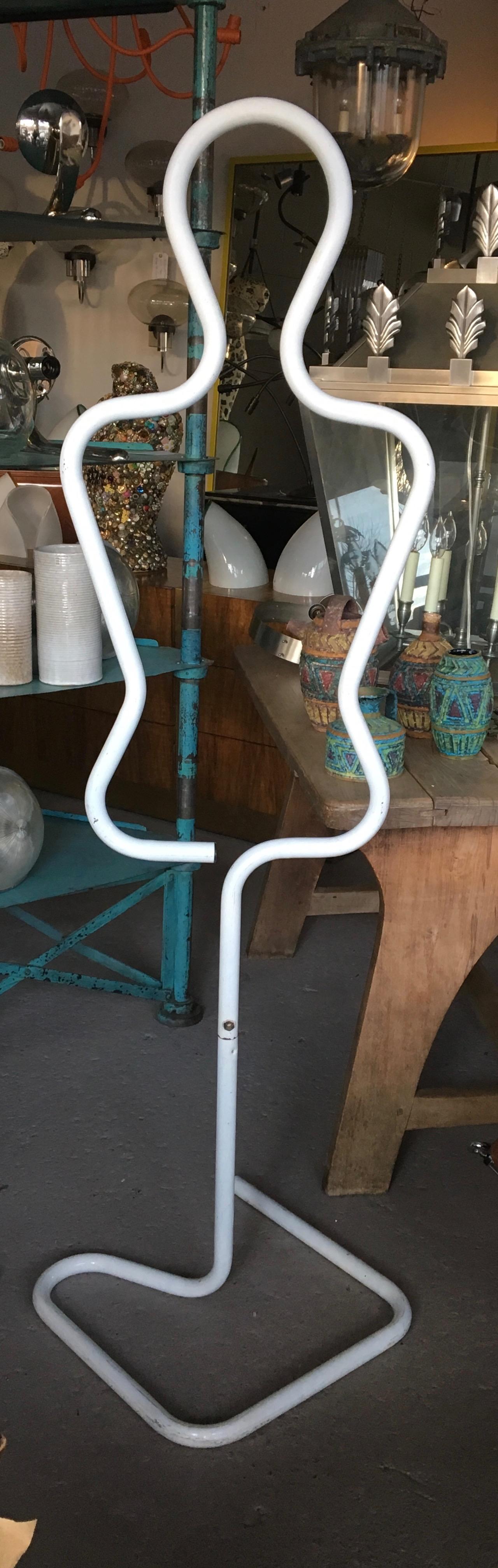 Mid-Century Modern Life-Size Tubular Steel Man and Woman Vintage Display Stands