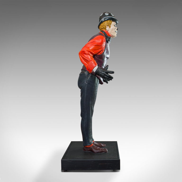 LifeSize Vintage Clown Statue, English, Plaster, Day of the Dead For