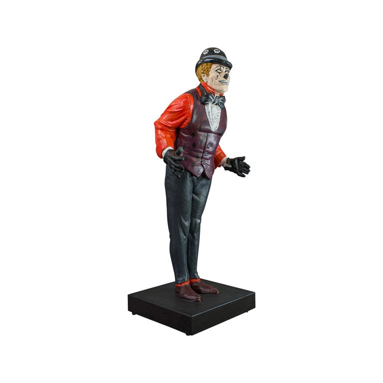 LifeSize Vintage Clown Statue, English, Plaster, Day of the Dead For