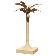Life Size Wicker Palm Tree Sculpture