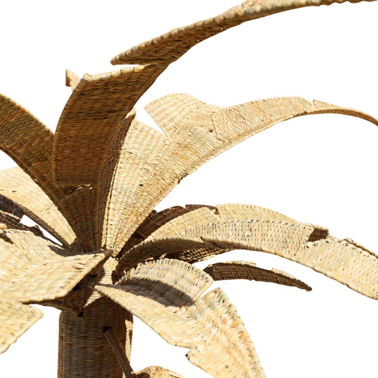 Life Size Wicker Palm Tree Sculpture from the FS Flores Collection For