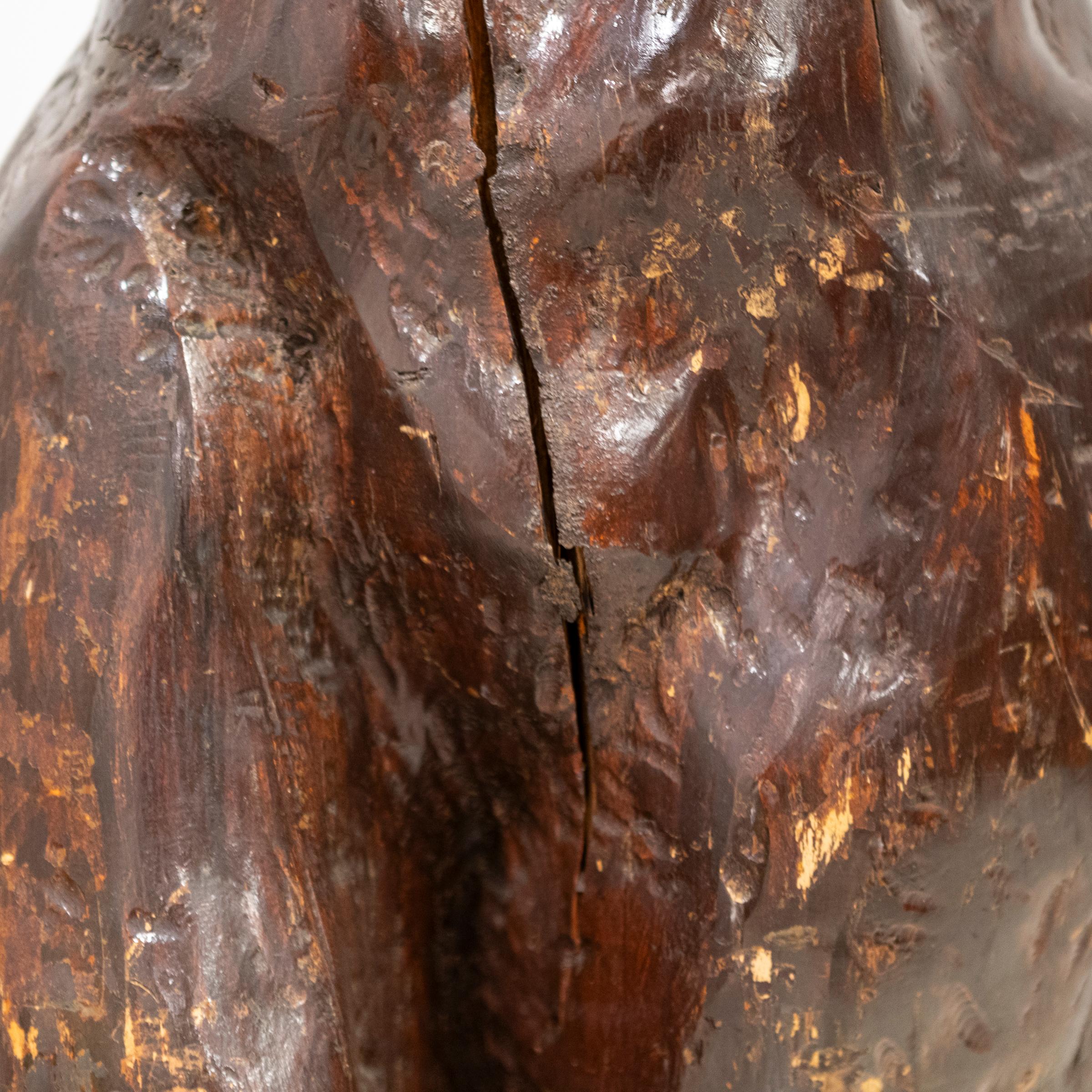 Sculpture en bois grandeur nature  Michael Gagashe Zondi en vente 3