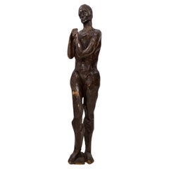 Sculpture en bois grandeur nature  Michael Gagashe Zondi