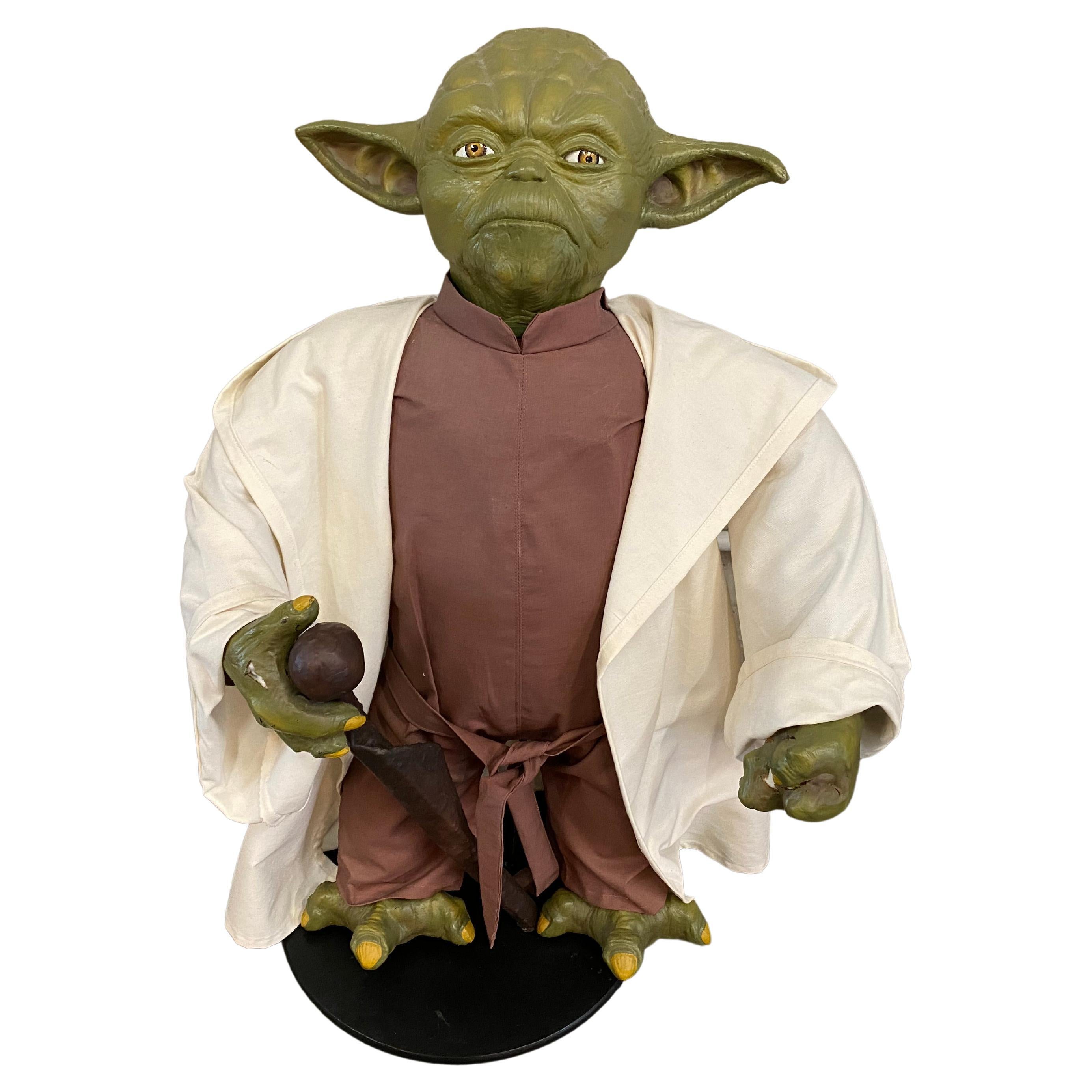 Lebensgroße Yoda-Figur, Auflage von 50 Stück, könnte Star Wars sein, Fotorequisite im Angebot