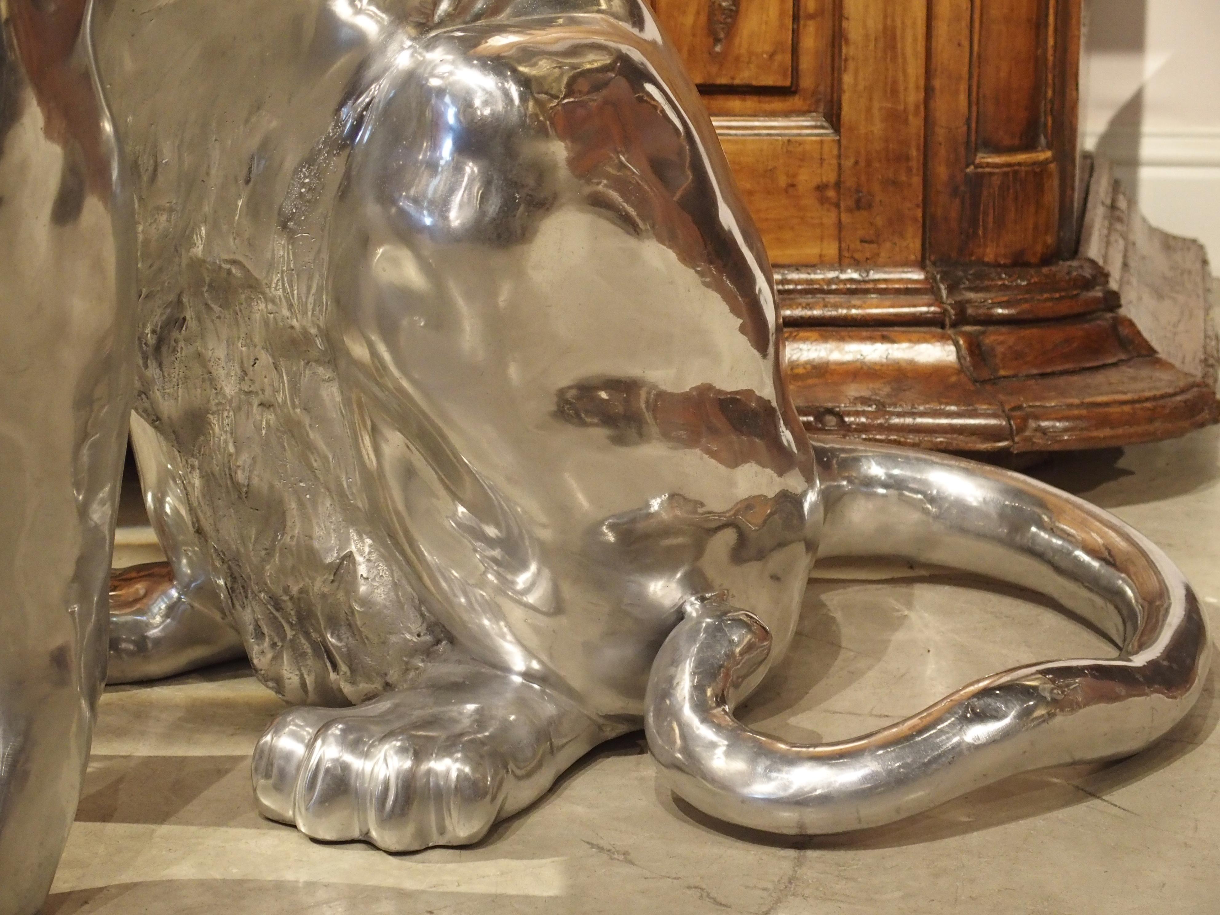 Life-Sized Aluminum Panther by French Sculptor Christian Maas 6