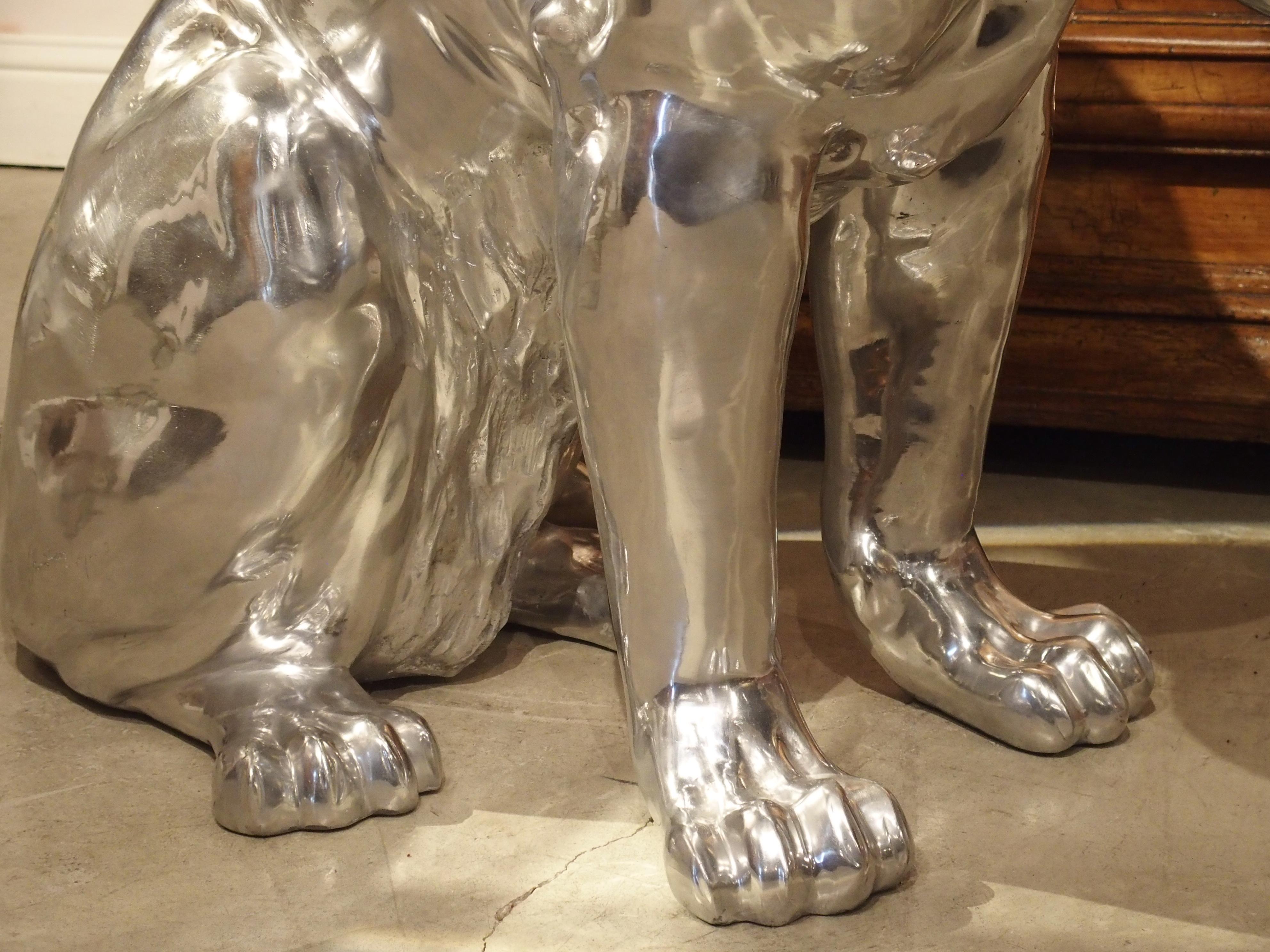 Life-Sized Aluminum Panther by French Sculptor Christian Maas 13