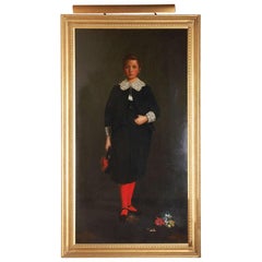 Life-Sized, Antique Portrait of Noble Boy