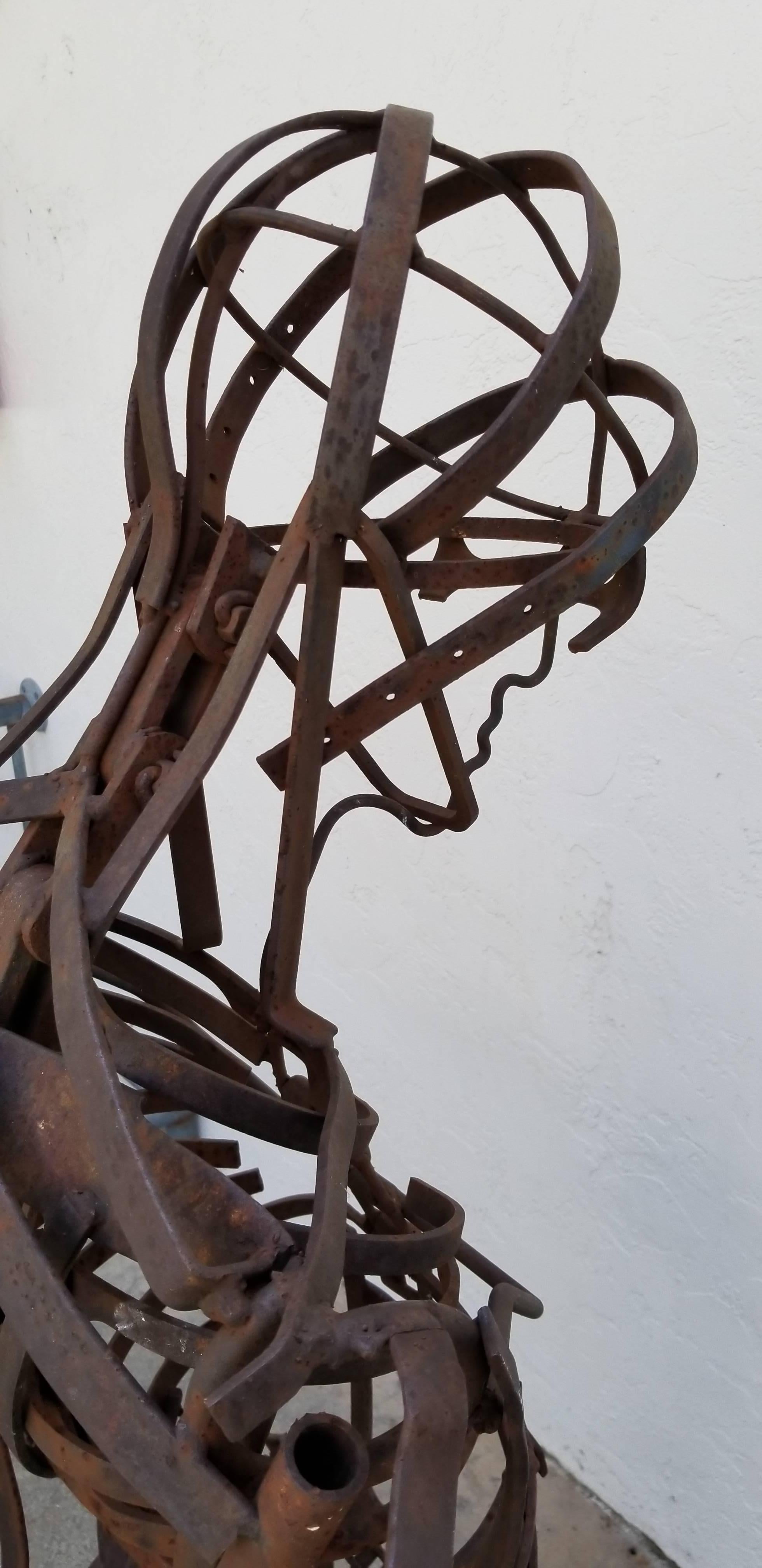 Life-Sized Assemblage Iron Figural Sculpture 1