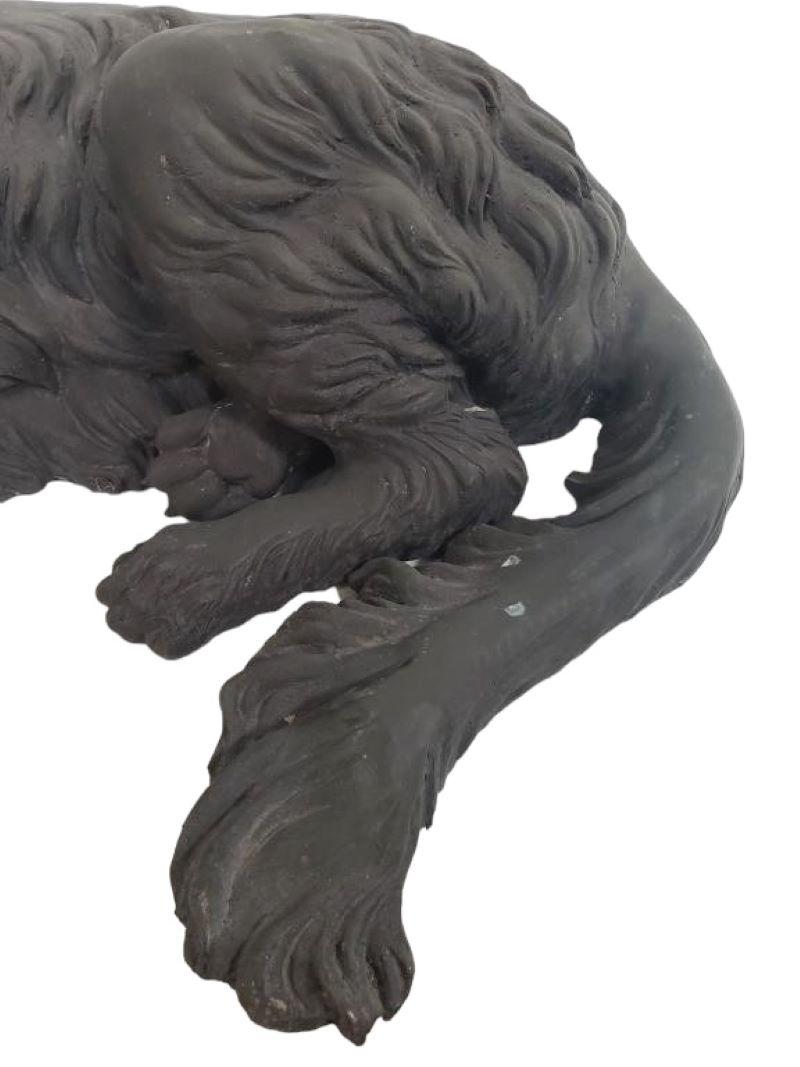 Hunde-Skulptur aus Bronze in Lebensgröße im Zustand „Gut“ im Angebot in Pasadena, CA