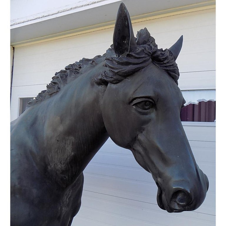 LifeSized Bronze Secretariat Statue For Sale at 1stDibs