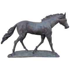 Life-Sized Bronze Secretariat Statue
