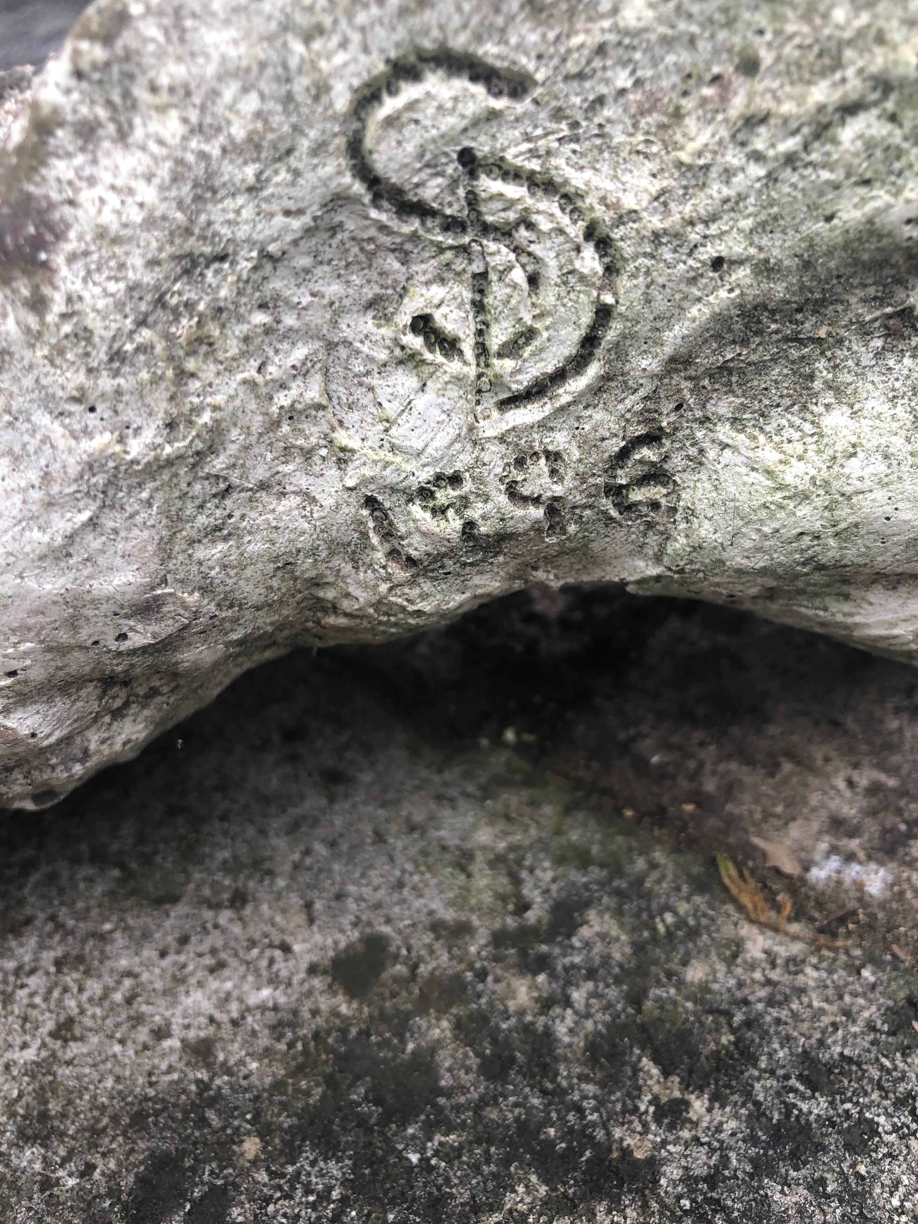 Life-Sized English Cast Stone Statue of a Mermaid Atop a Carved Stone Base 11