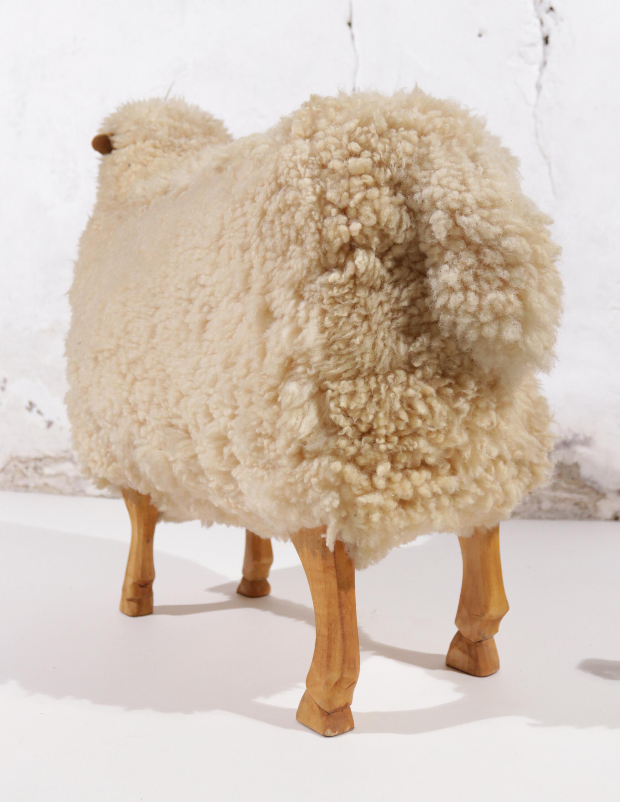 Life-Sized Sheep Stool by Hans-Peter Krafft for Meier, Germany, 1970s 6