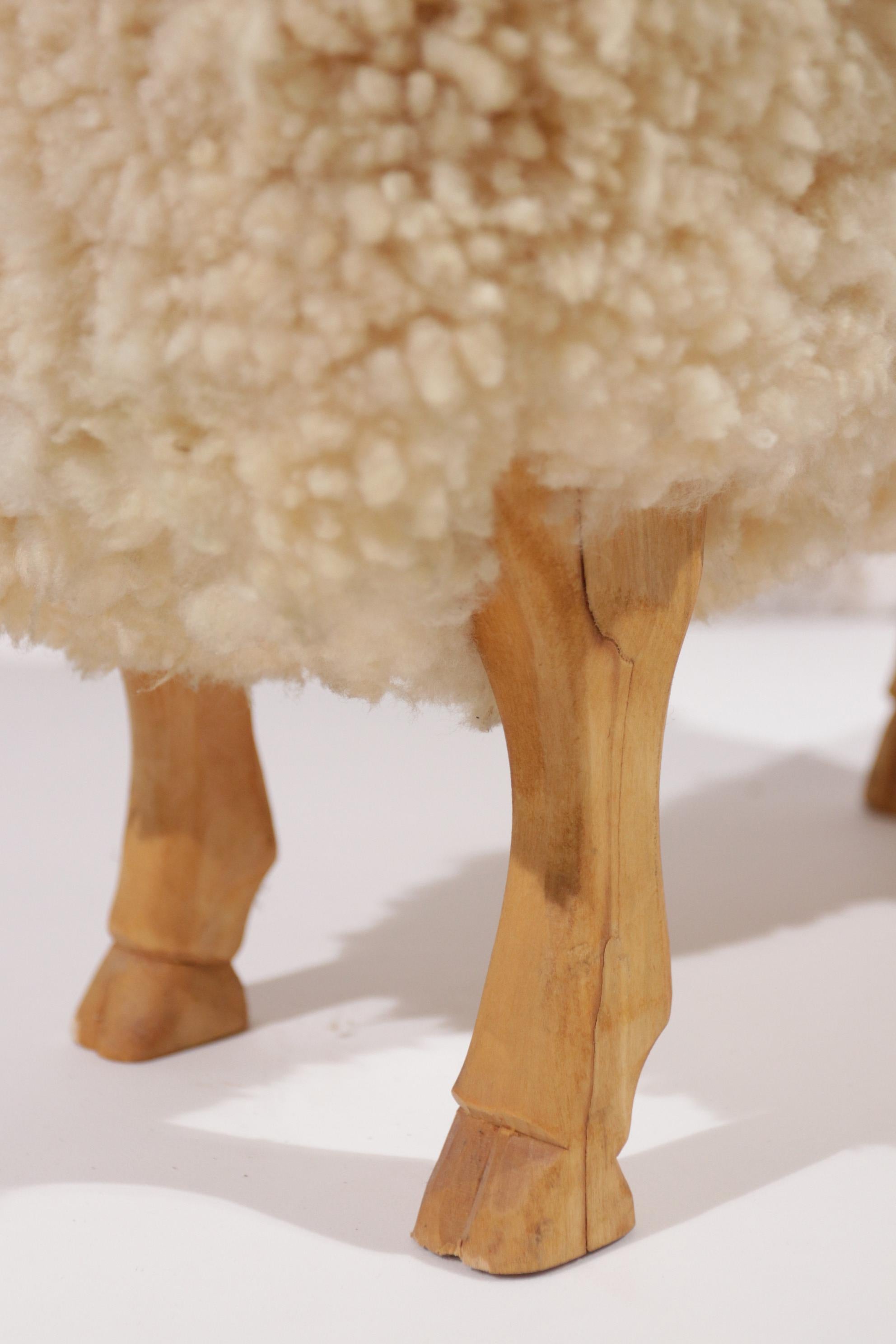 Life-Sized Sheep Stool by Hans-Peter Krafft for Meier, Germany, 1970s 8