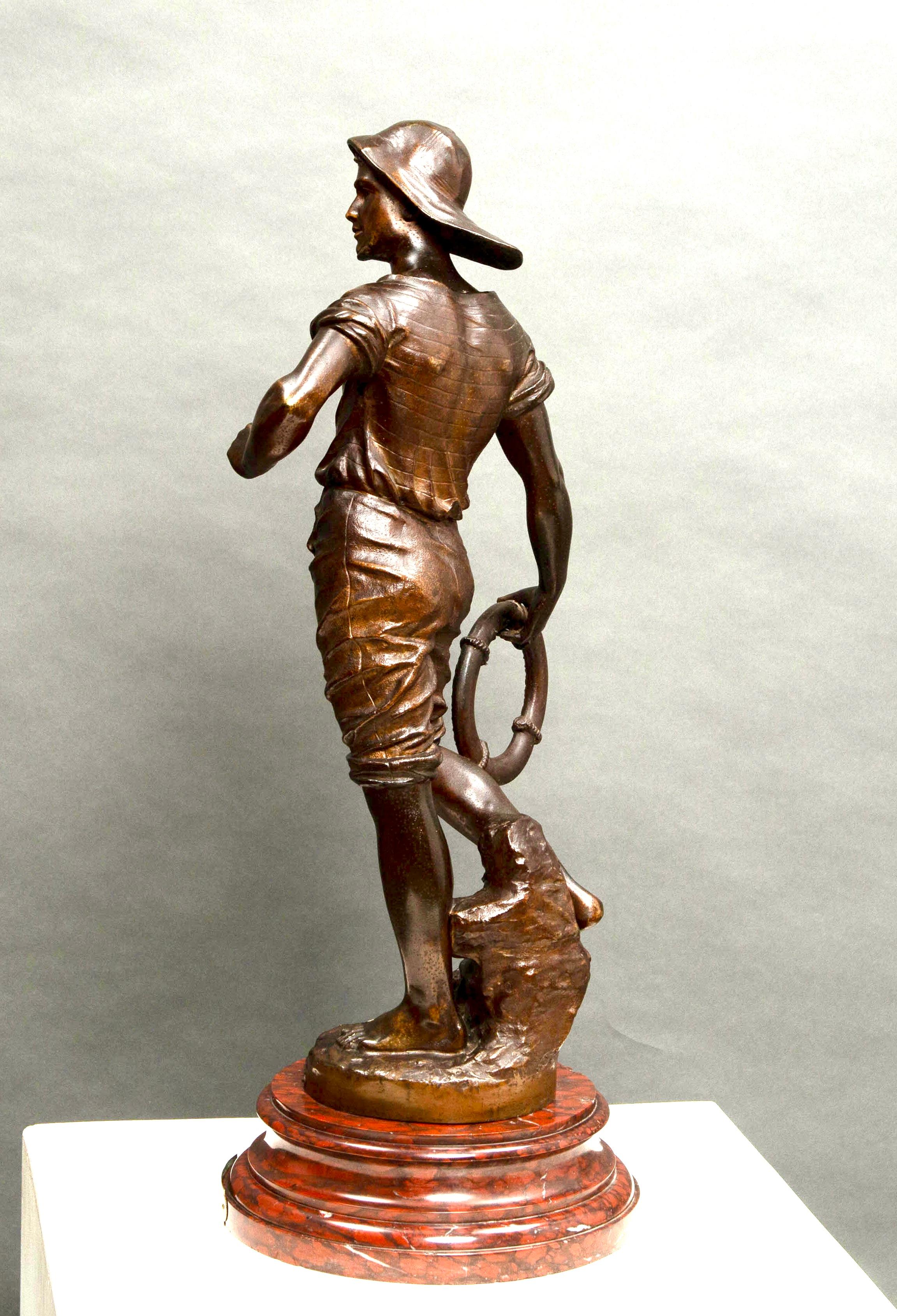 Rettungsschwimmer Bronzestatue auf beeindruckendem Marmorsockel Signiert von GUILLEMIN

🌟 Ein Einzelstück für Kunstliebhaber und leidenschaftliche Sammler! Wir bieten eine prächtige Rettungsschwimmerstatue aus Bronze auf einem eleganten runden