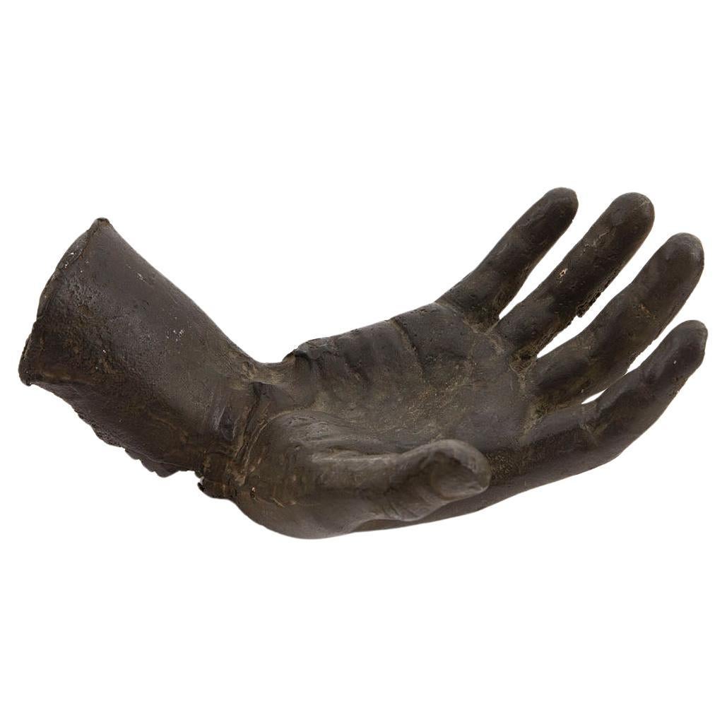 Lifelike Cast Bronze Right Hand, Early 20th Century For Sale