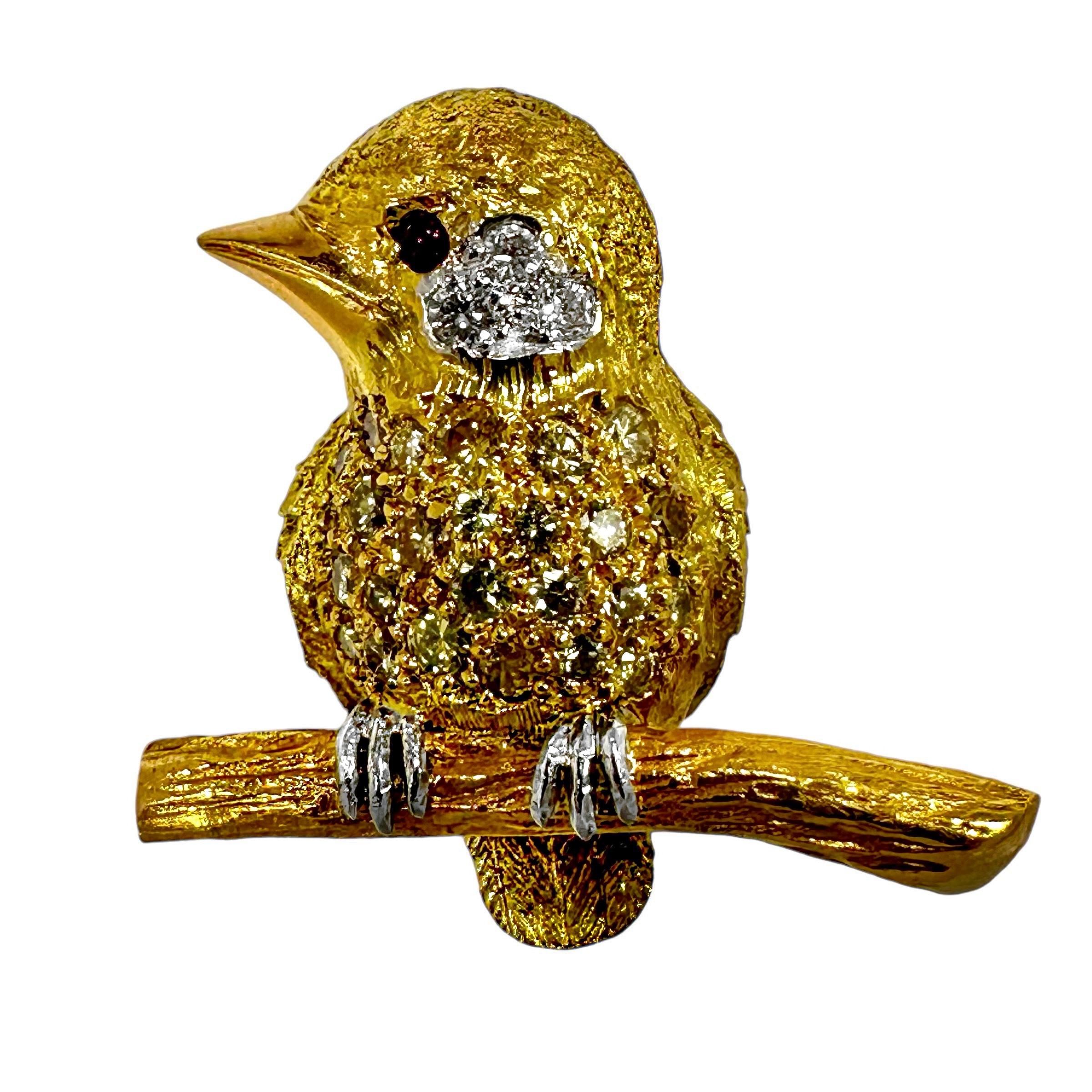 Many items crafted in the London workshop of E. Wolfe & Co. are exemplary in their great workmanship and attention to detail. This particular bird on a branch is lifelike and dimensional. Only an extremely deft hand could create an article with such