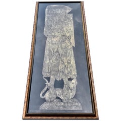 Lifesize Brass Rubbing of Sir Roger de Trumpington in Armour, 1289