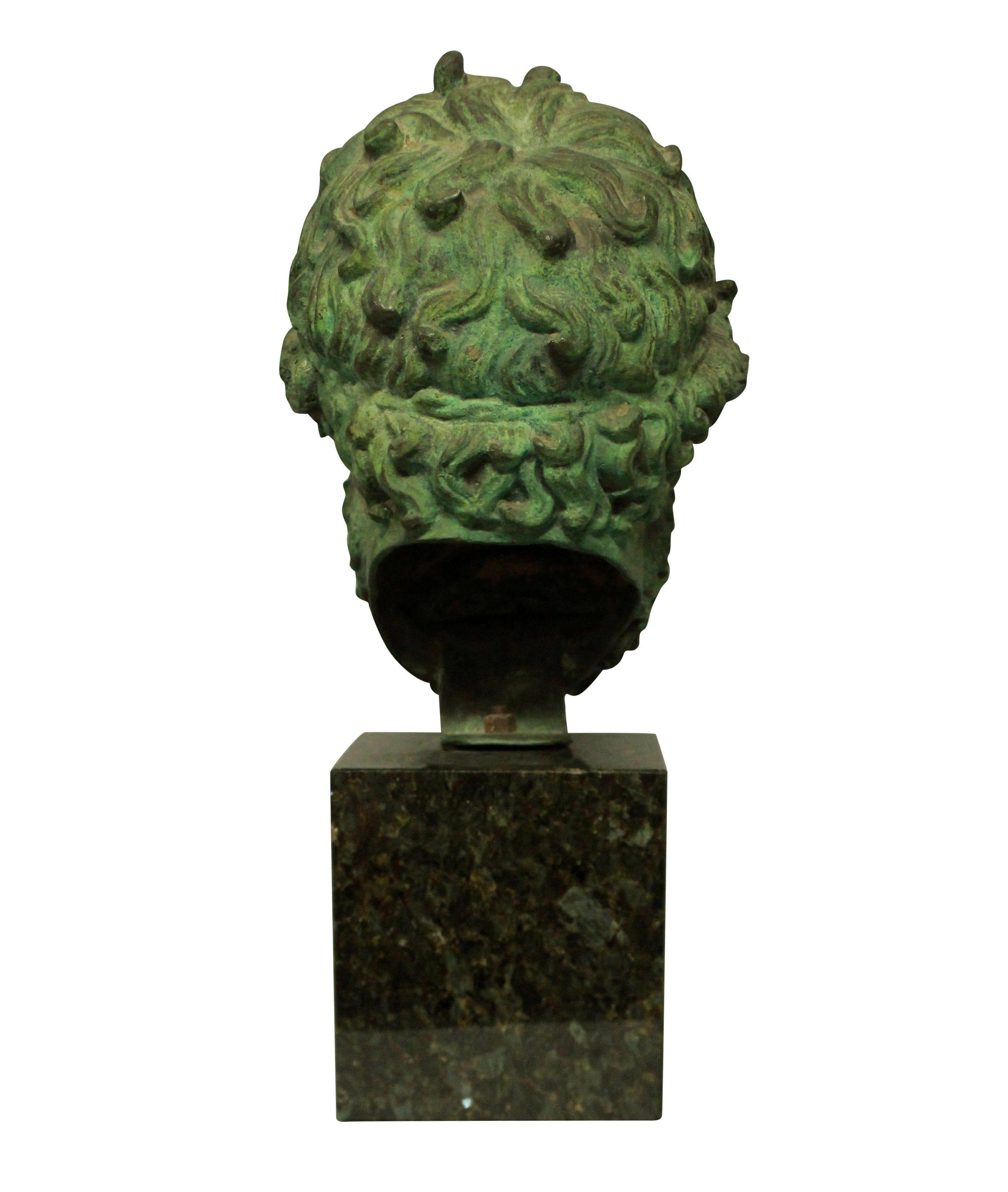 Grand Tour Life-Size Bronze Head of Zeus