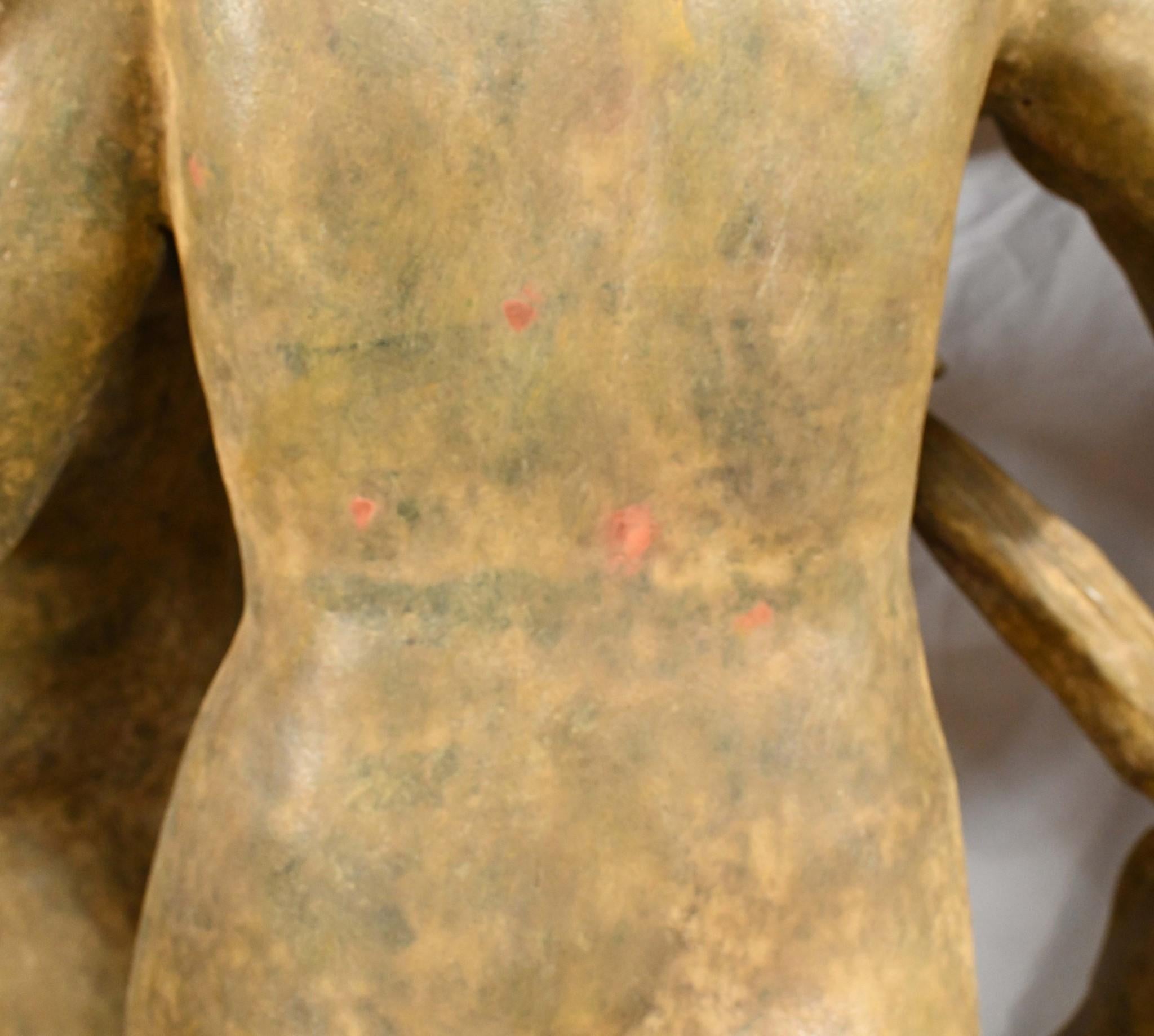 Statua di bronzo a grandezza naturale delle tre Grazie, statua greca nuda e femminile in vendita 4