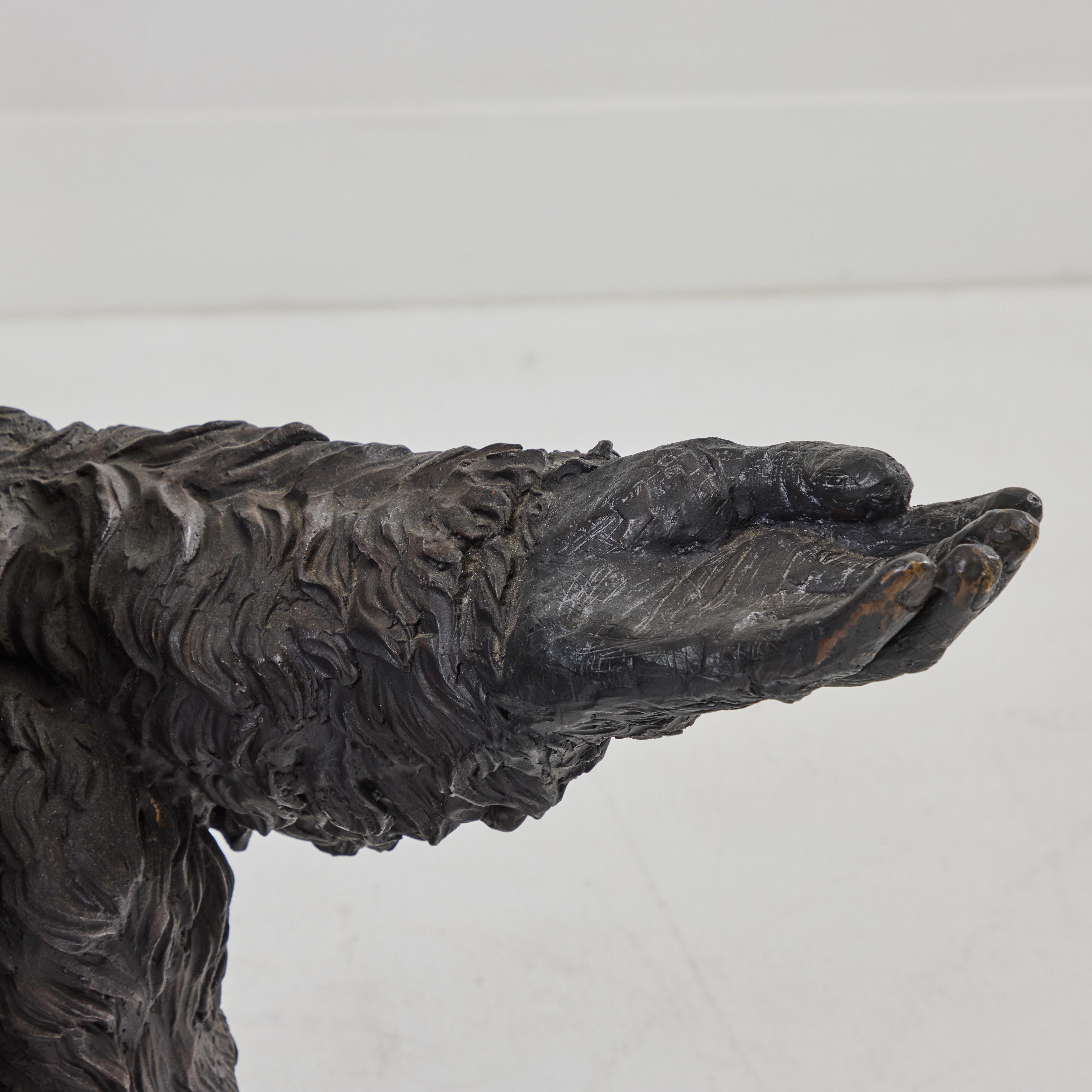 20th Century Cast Bronze Lifesize  Gorilla For Sale