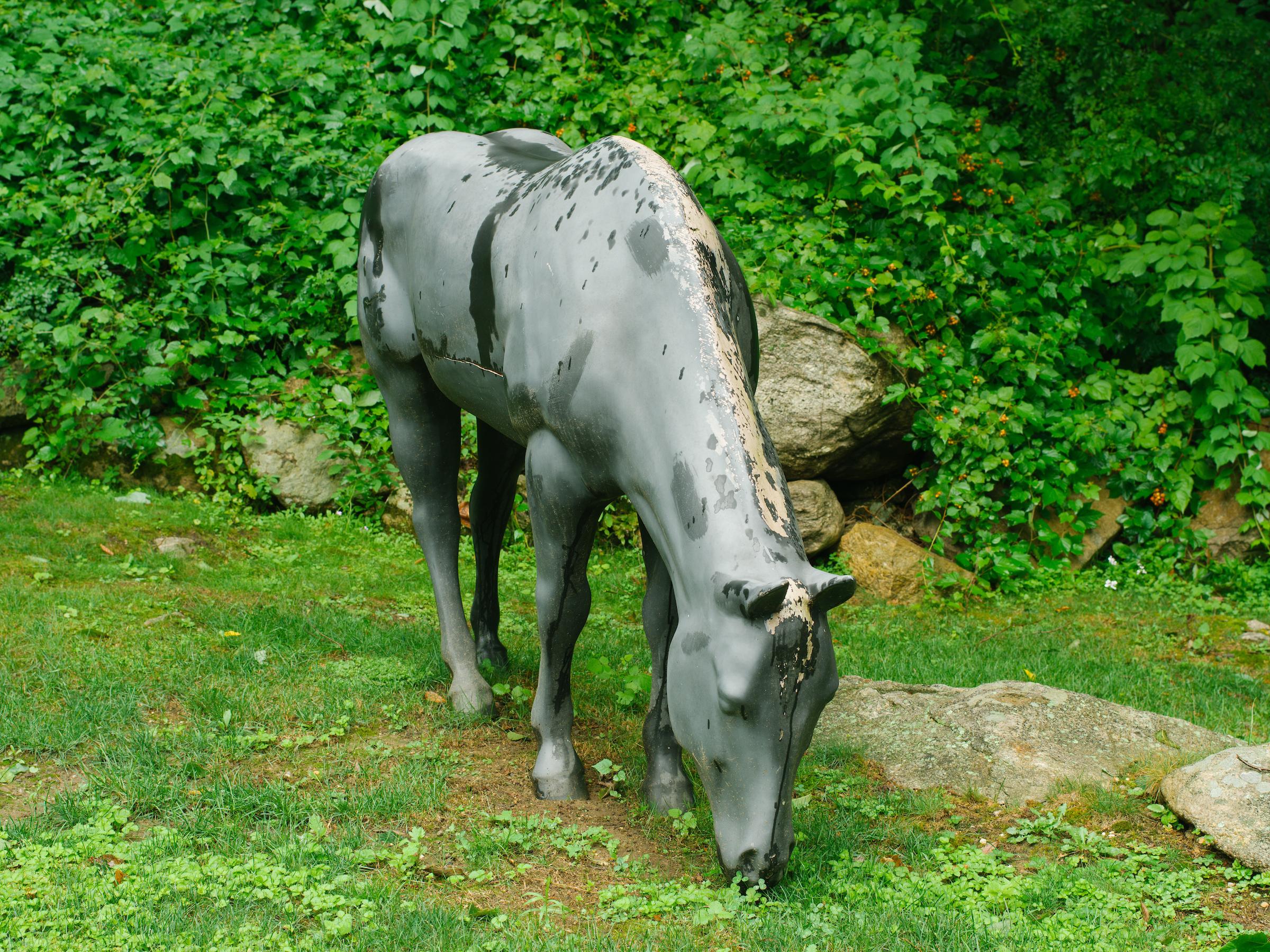 Lifesize fiberglass horse. Formally from a Ralph Lauren window display on Madison ave. in NYC.