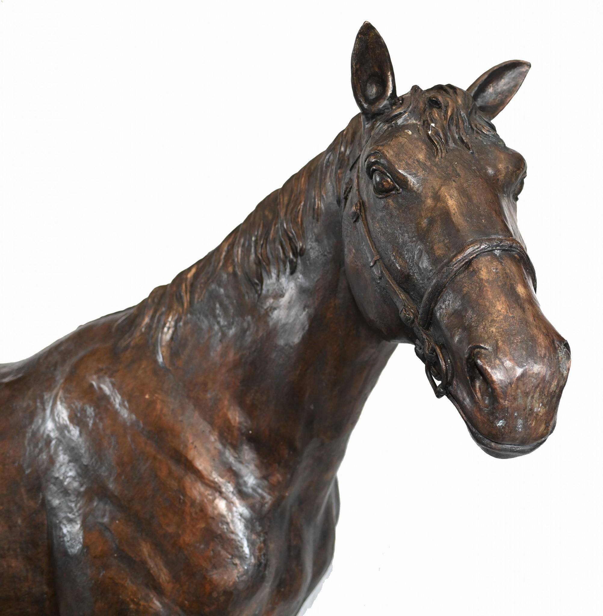 Lifesize French Bronze Horse Statue Architectural Bronze Horses Pony For Sale 3