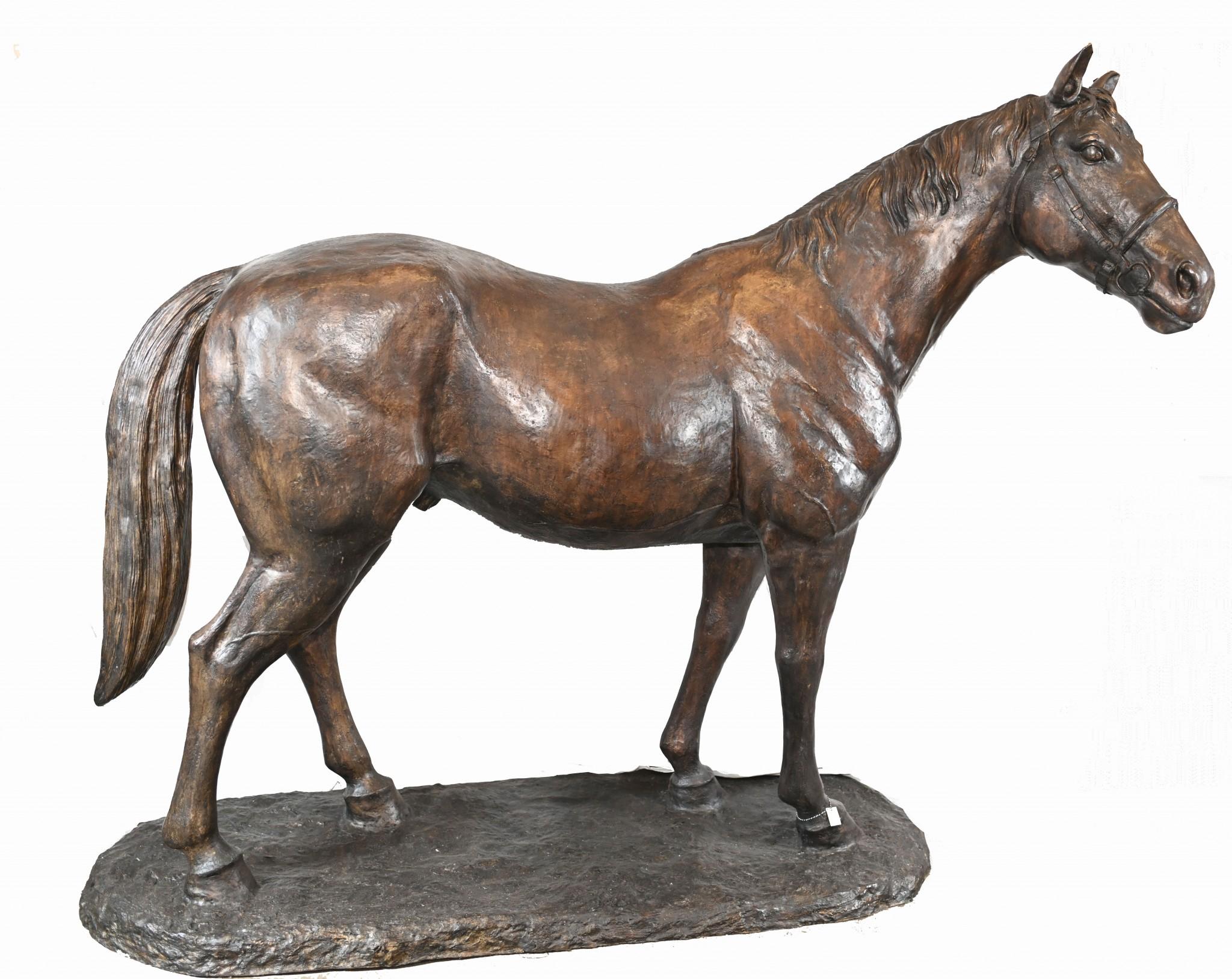 Lifesize French Bronze Horse Statue Architectural Bronze Horses Pony For Sale 1