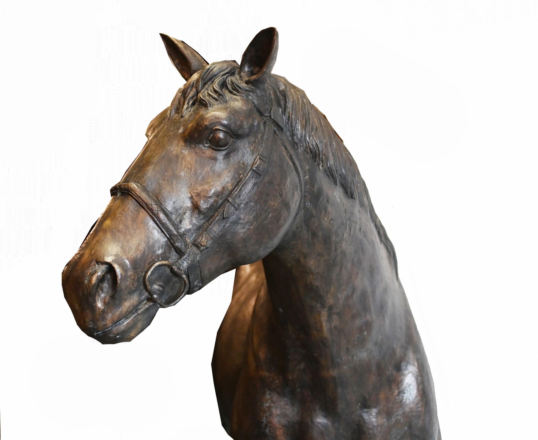 Lifesize French Bronze Horse Statue Architectural Bronze Horses Pony For Sale 2