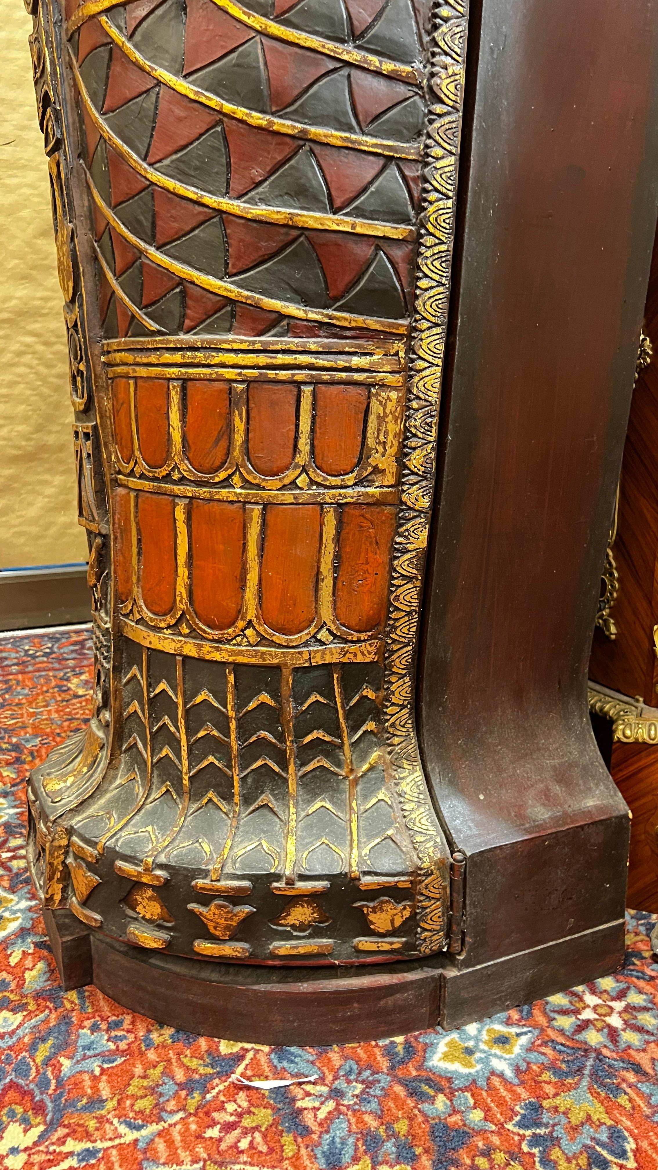 Lifesize King Tut Sarcophagus Bookcase or Bar For Sale 4