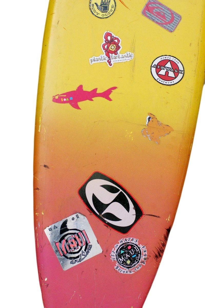 Late 20th Century Lifesize Maui and Sons Sharkman Shark Surfer with Surfboard, circa 1990
