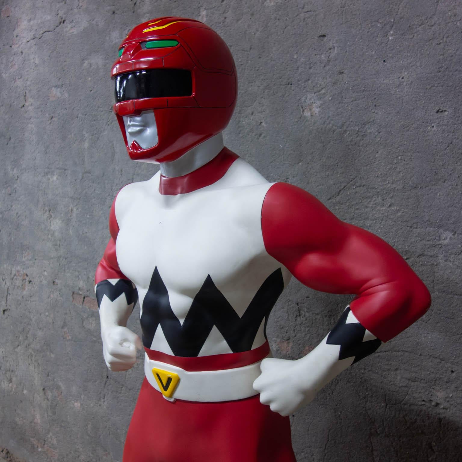 Mighty Morphin Red Power Ranger in Lebensgröße, 1999 Power Rangers Resolves Galaxy im Angebot 5