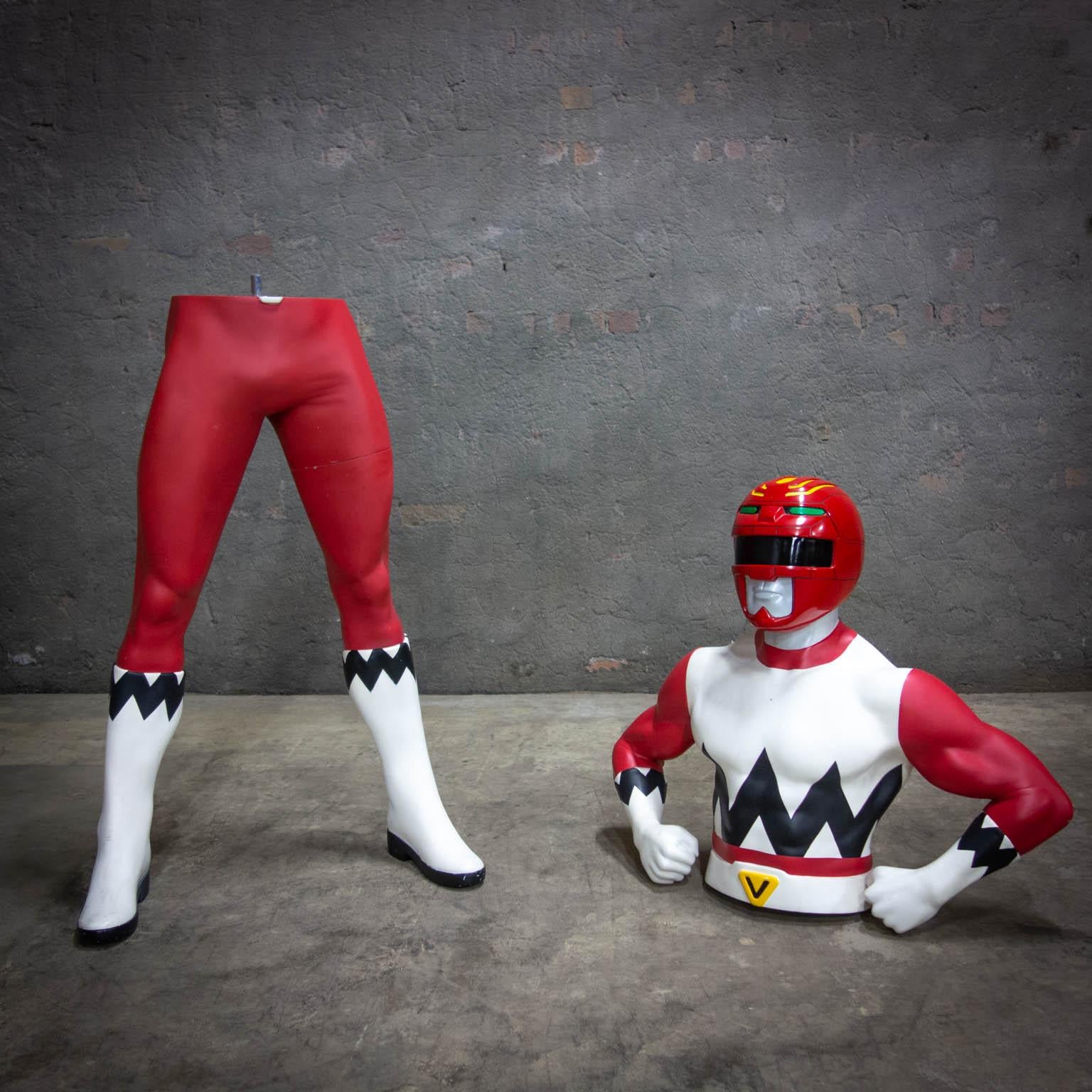 Mighty Morphin Red Power Ranger in Lebensgröße, 1999 Power Rangers Resolves Galaxy im Angebot 11