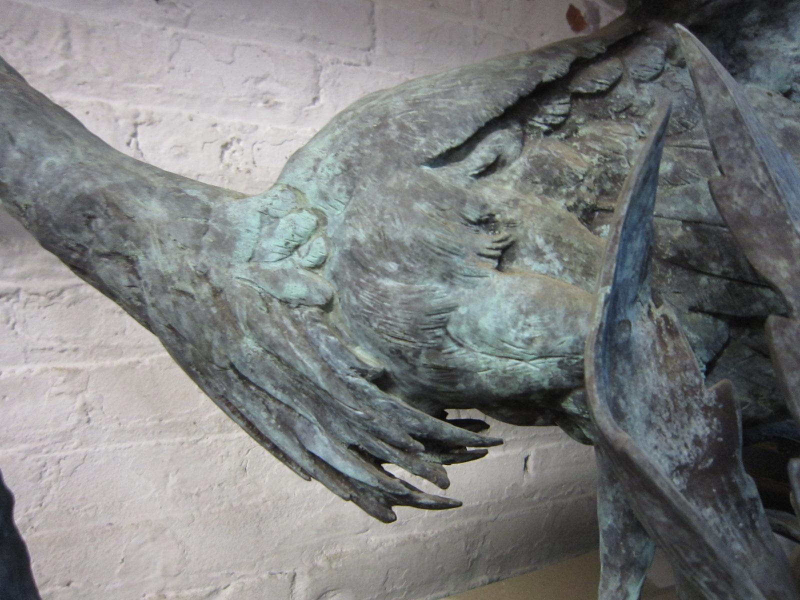 Paire de sculptures françaises originales de Herons- Moigniez en vente 9