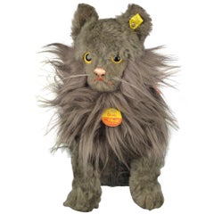 Jouet de chat persan grandeur nature, Diva, par Steiff, Allemagne, 1968-1978