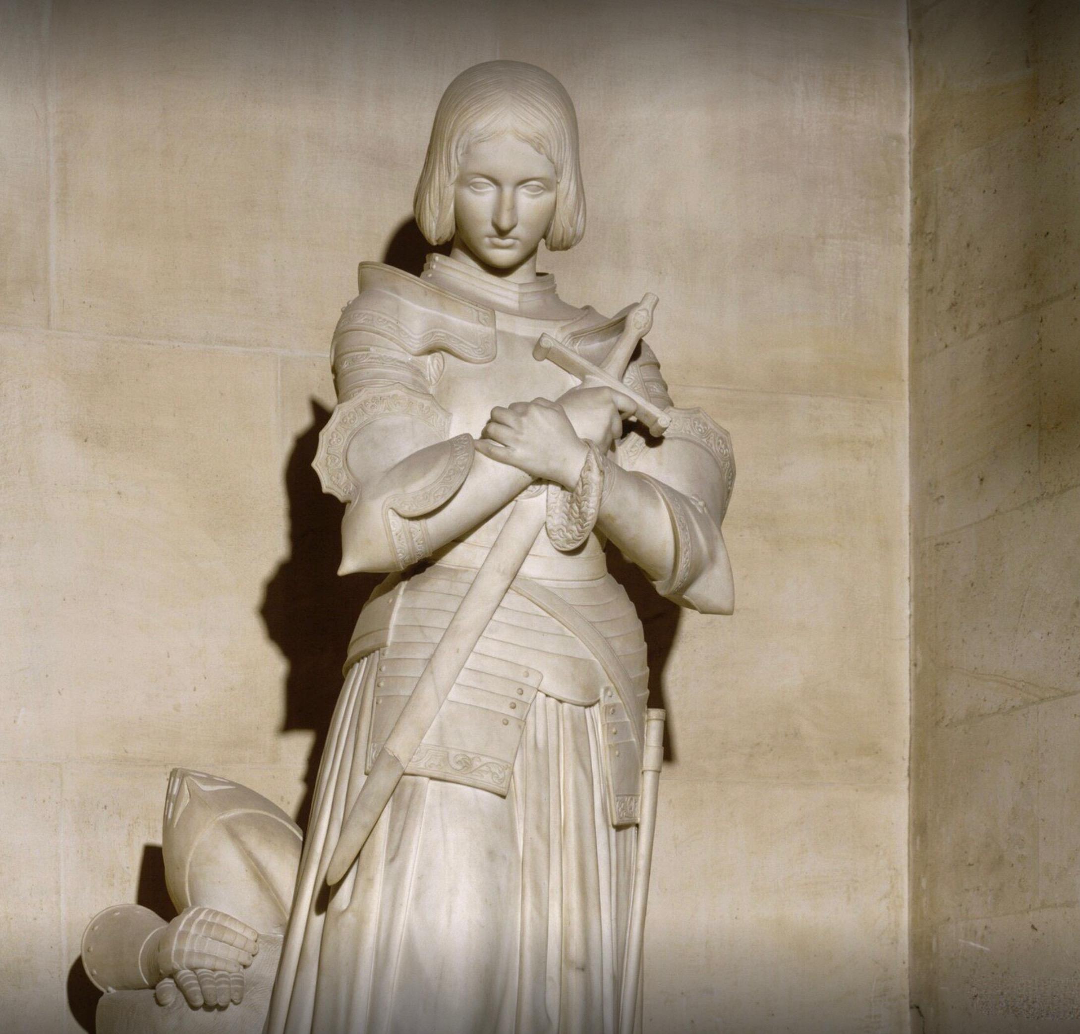 Lifesize Plaster Sculpture Representing Jeanne d'Arc For Sale 3