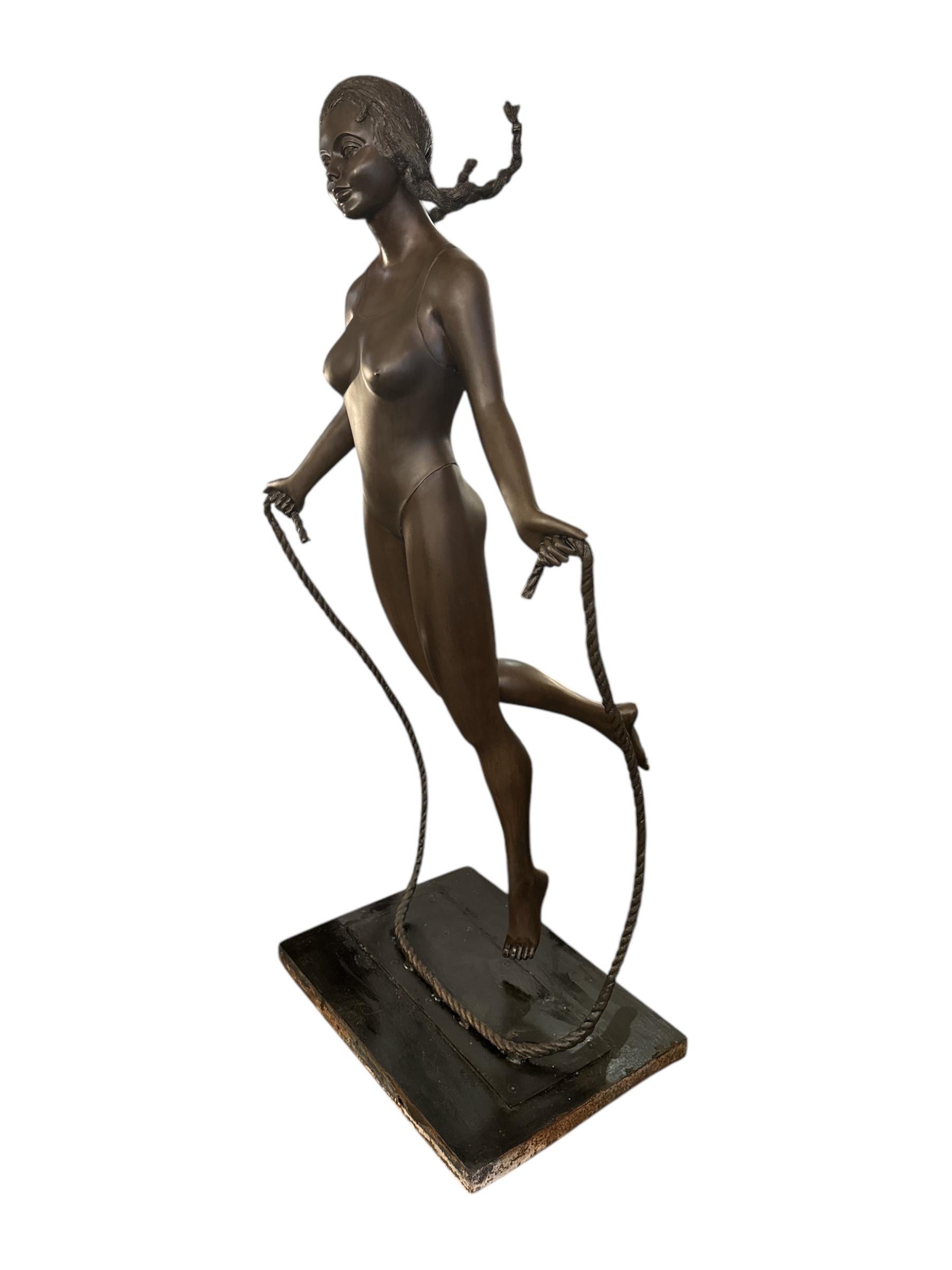 Romeno Statua di bronzo a grandezza naturale del Prince Monyo Mihailescu 4/7 in vendita