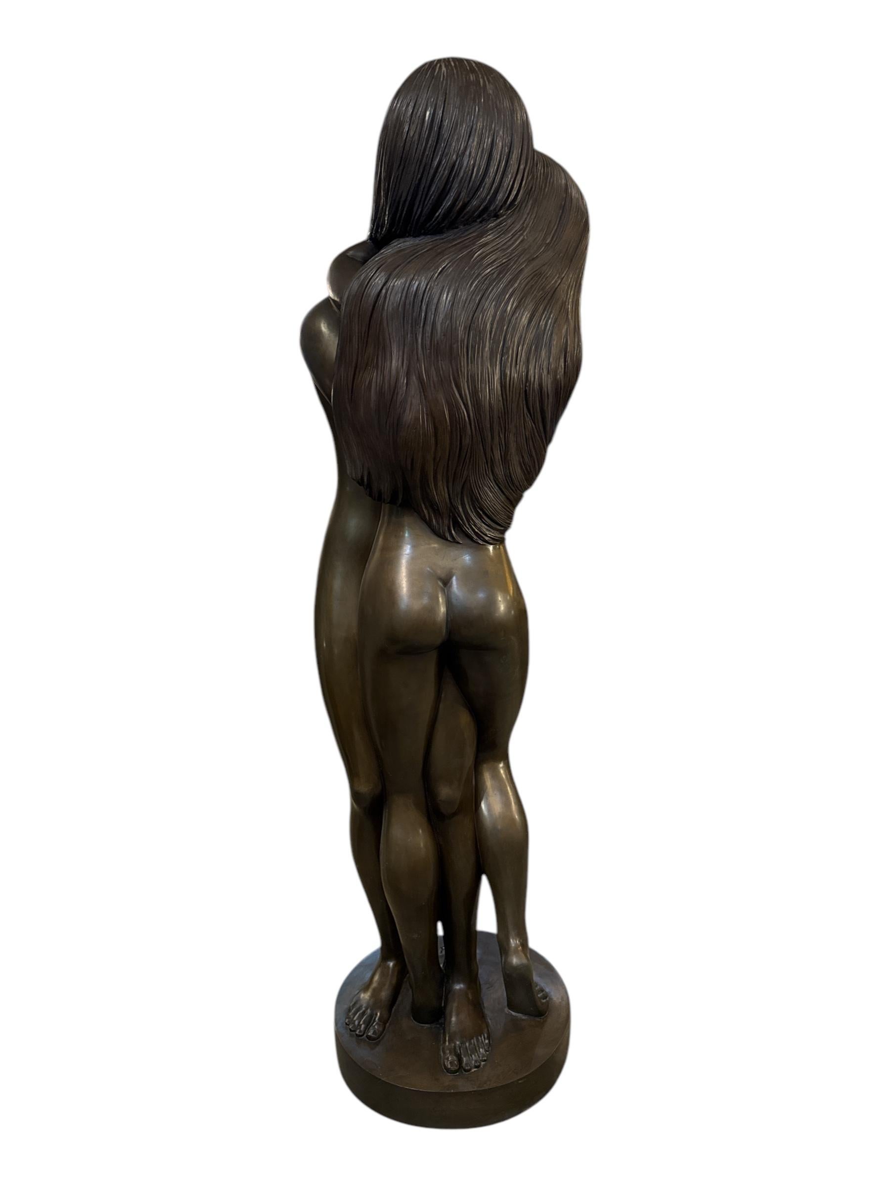 Romanian Lifesize Prince Monyo Mihailescu Bronze Statue For Sale